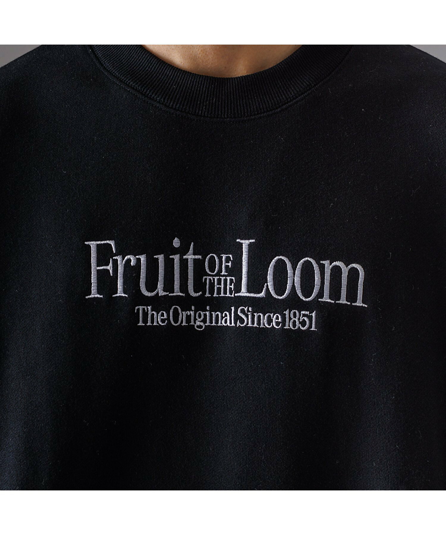 【FRUIT OF THE LOOM】エンブレム 刺繍 ヘビーオンス ルーズ ク
